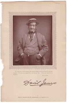 David James as Perkyn Middlewick "Our Boys" Fehrenbach, 1880s. Carbon
