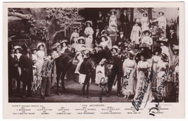 Veronica Brady, Lewis Victor, Harold Pearce, Billie Sinclair, Mabel Munro "The Arcadians" Rotary 7479 F. Signed postcard