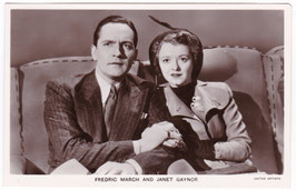 Frederic March and Janet Gaynor. Film Partners P 220
