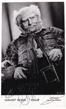 Geraint Evans "Falstaff" Signed photo