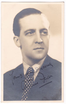 Arthur Fear. Baritone. Signed postcard
