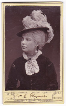 Louise Cleveland (Mrs Charles Viner) Figaro portrait CDV