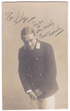 Bert Marsden. Comedian. Signed postcard