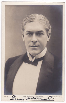 George Alexander. Rotary 103 G. Signed postcard