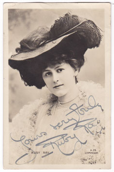 Ruby Ray. Dunn A 29. Signed postcard