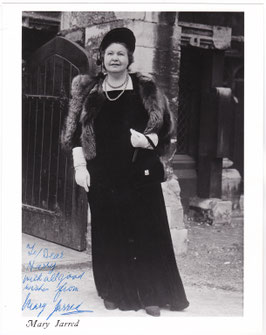 Mary Jarred. Mezzo-soprano. Signed photo
