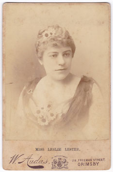 Leslie Lester. W Audas, Grimsby cabinet photo
