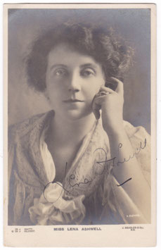 Lena Ashwell. Beagles 28 J. Signed postcard