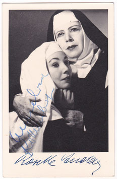 Anneliese Rothenberger and Rosette Anday. Signed postcard