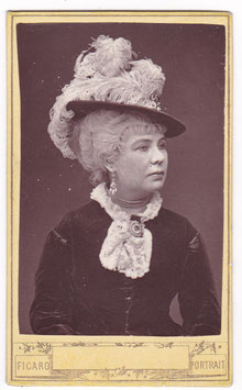 Louise Cleveland (Mrs Charles Viner) Figaro portrait CDV