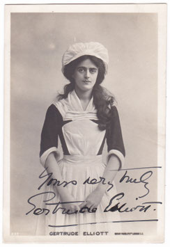 Gertrude Elliott. Rotary 237. Signed postcard