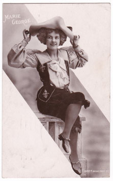Marie George as Cupid "The White Cat" 1904/5. Rotary 5012 A