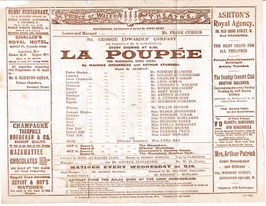 La Poupée. Edna May, Gaynor Rowlands, Willie Edouin, Norman Salmond. Prince Of Wales, 1904