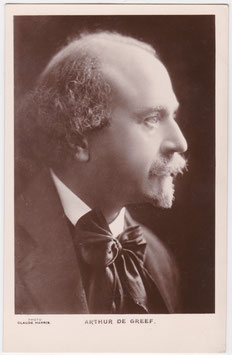 Arthur De Greef. Belgian pianist and composer. Signed postcard