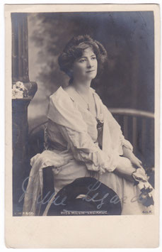Millie Legarde. Faulkner 411 F. Signed postcard
