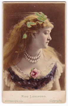 Minnie Langford. London Stereoscopic Co. CDV