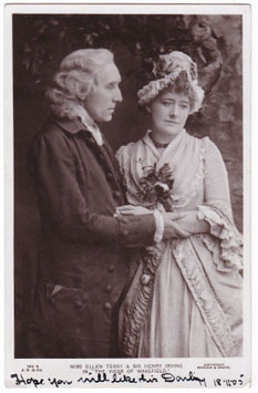 Henry Irving. Ellen Terry "The Vicar Of Wakefield" Beagles 185 A (Gloss)