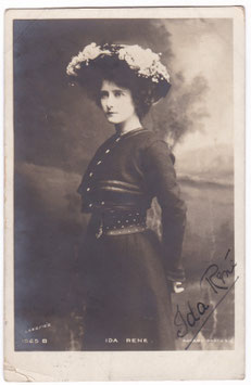 Ida René. Comedienne. Rotary 1565 B. Signed postcard