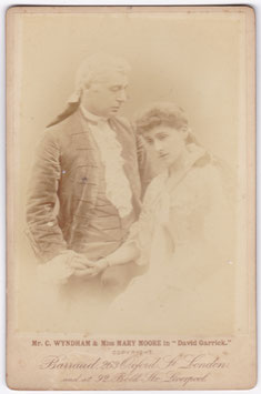 Charles Wyndham and Mary Moore "David Garrick" Barraud cabinet photo