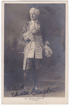 Edward Compton "To-morrow" Signed postcard
