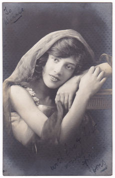 Doris Holt. Loie Fuller's Co. 1919. Signed postcard