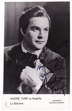 André Turp "La Boheme" Signed photo
