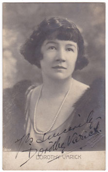 Dorothy Varick. Actress, pianist, diseuse. Signed postcard