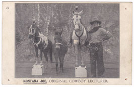 Montana Joe. Original Cowboy Lecturer. Wilford, Leicester