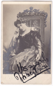 Nancy Price. Signed postcard