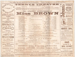 The Strange Adventures Of Miss Brown. Emily Cross, Eva Moore, Elsie Chester, Arthur Playfair, Herbert Standing. Terry's, 1895-96