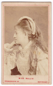 Ellen Lancaster Wallis (Miss Wallis) London Stereoscopic Co. CDV