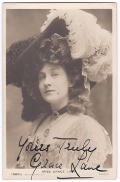 Grace Lane. Rotary 1563 E. Signed postcard