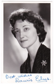 Lauris Elms. Australian contralto. Signed photo