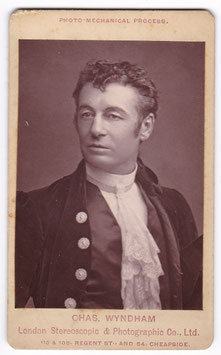 Charles Wyndham as Jack Rover "Wild Oats" Criterion Theatre, 1886. London Stereoscopic Co. CDV