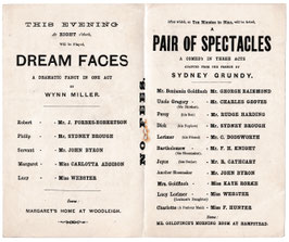 Dream Faces: A Pair Of Spectacles. J Forbes Robertson, Charles Groves, Carlotta Addison, Kate Rorke. Garrick, 1890/91