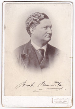 Bernhard Baumeister. Max Herzig, Vienna, cabinet photo