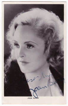 Joan Barry. Picturegoer 557. Signed postcard