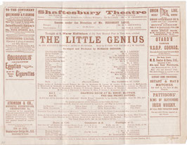 The Little Genius. Florence St John, E J Lonnen, Ells Dagnall, Kate Phillips, Birdie Sutherland, Carrie Benton. Shaftesbury, 1896