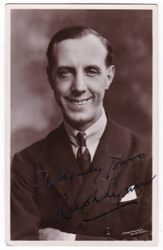 Ralph Lynn. Signed postcard
