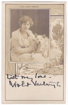 Violet Vanbrugh. Ellis & Walery. Signed postcard