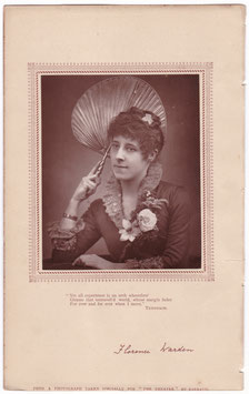 Florence Warden. Barraud, 1885. Carbon