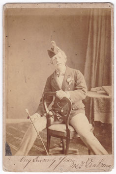 J F Graham. Actor, manager. Signed cabinet photo