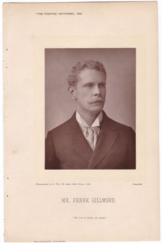 Frank Gillmore. Alfred Ellis, 1892. Carbon