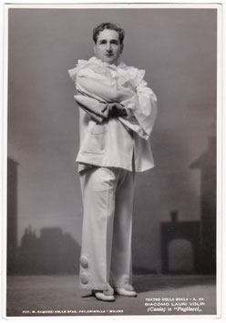 Giacomo Lauri Volpi "Pagliacci" La Scala. M. Camuzzi, Milan