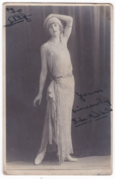 Ida White. Signed photocard