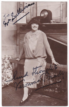 Veronica Brady. Comedienne. Signed postcard