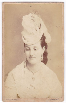 Edith Bertram. Actress and manager of The Royalty Theatre, 1872. The New School Of Photography CDV