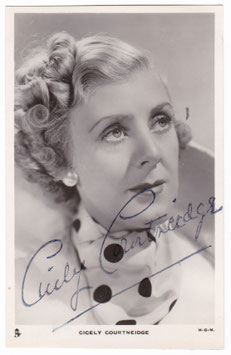 Cicely Courtneidge. MGM. Tucks. Signed postcard
