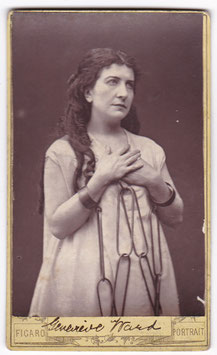 Genevieve Ward as Rebecca in "Ivanhoe" Figaro portrait CDV