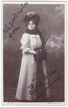 Flora Grey. Signed postcard